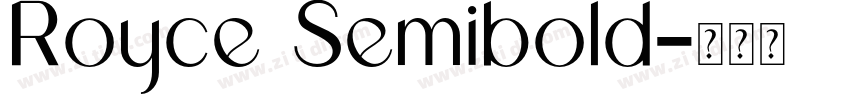 Royce Semibold字体转换
